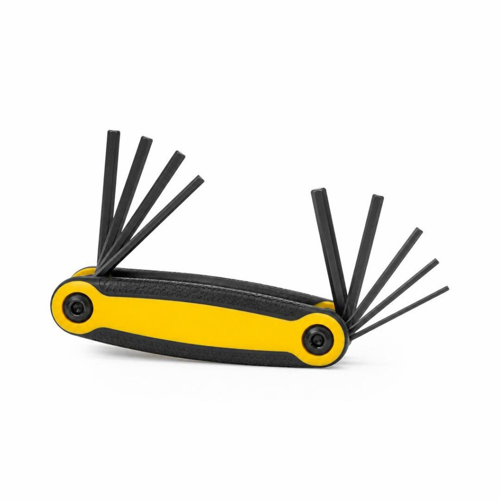 ROBINSON 10PCS CRV FOLDING HEX KEY SET - MM