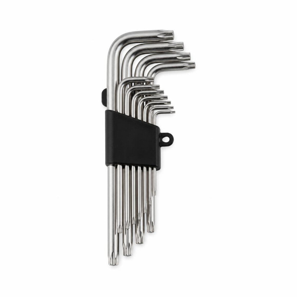 SOVA UNION 9PCS CRV TORX POINT HEX KEY SET