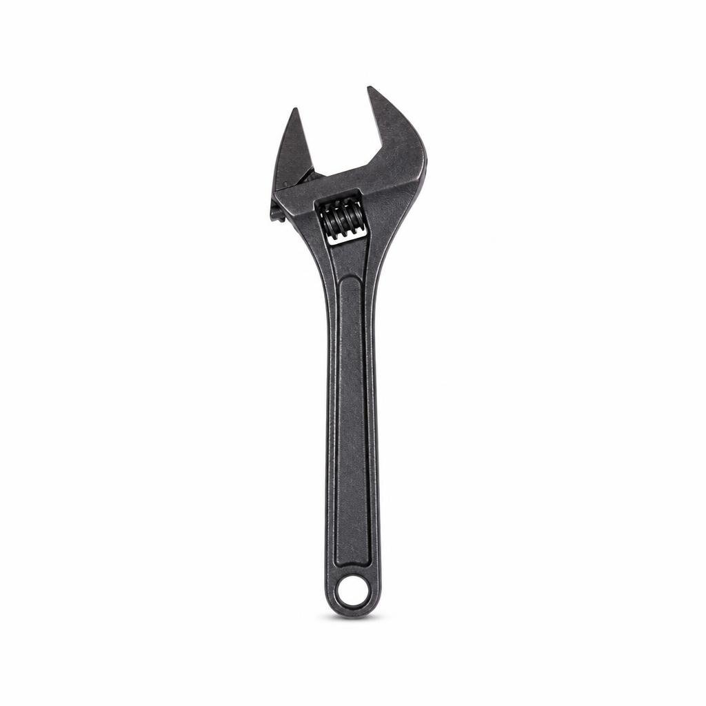 NIETZ 6" BLACK ADJUSTABLE WRENCH - 535-01-206