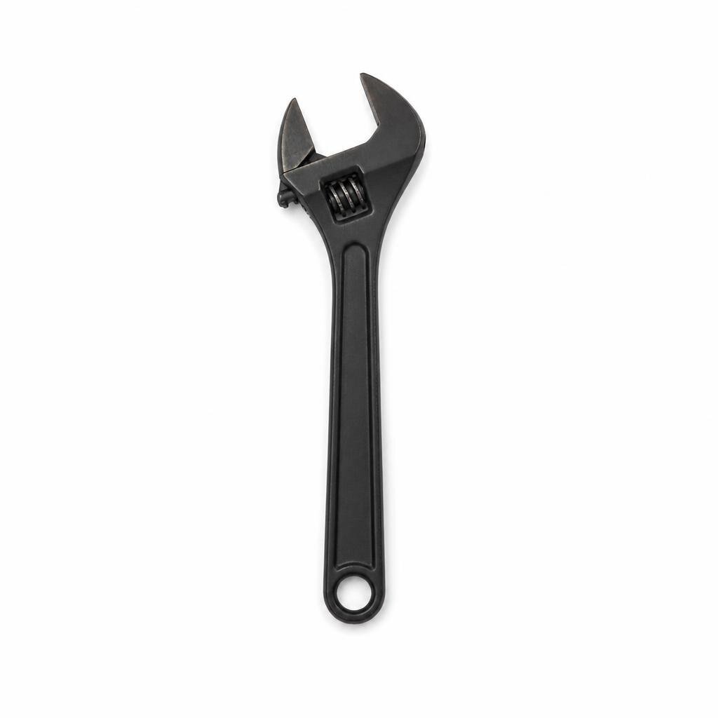 NIETZ 12" BLACK ADJUSTABLE WRENCH - 535-01-212