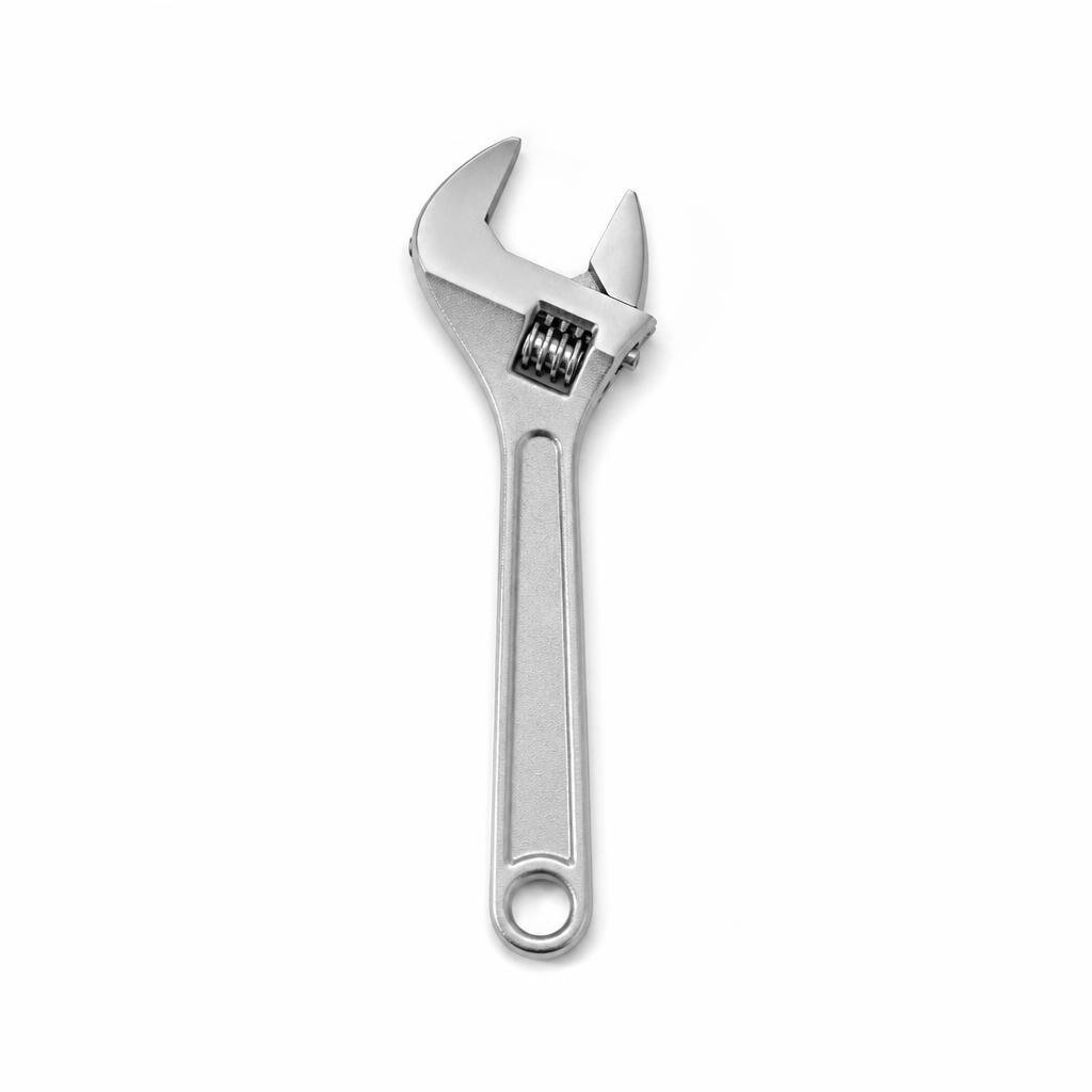 NIETZ 8" CHROME ADJUSTABLE WRENCH - 535-00-108
