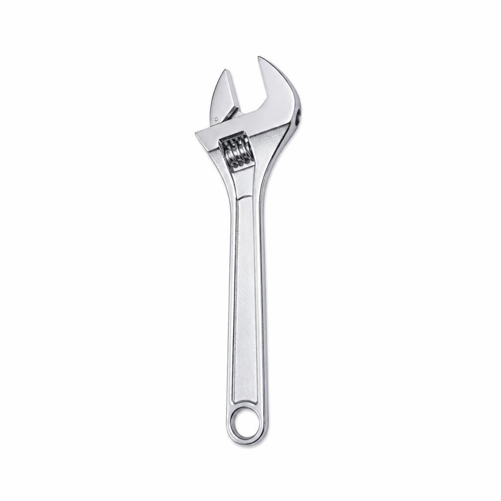 NIETZ 12" CHROME ADJUSTABLE WRENCH - 535-00-112