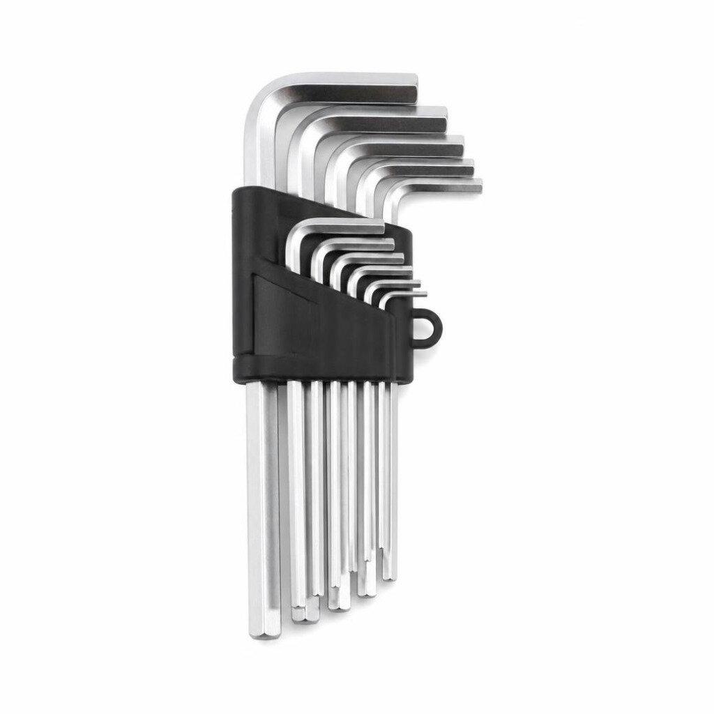 DELON HO-01310 10PCS MM CRV HEX KEY WRENCH SET