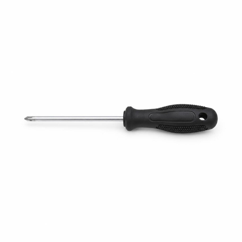 SANTONI 4" X 6MM (+) RUBBER HANDLE SCREWDRIVER