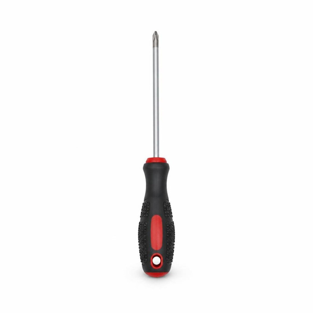 SANTONI 8" X 6MM (+) RUBBER HANDLE SCREWDRIVER