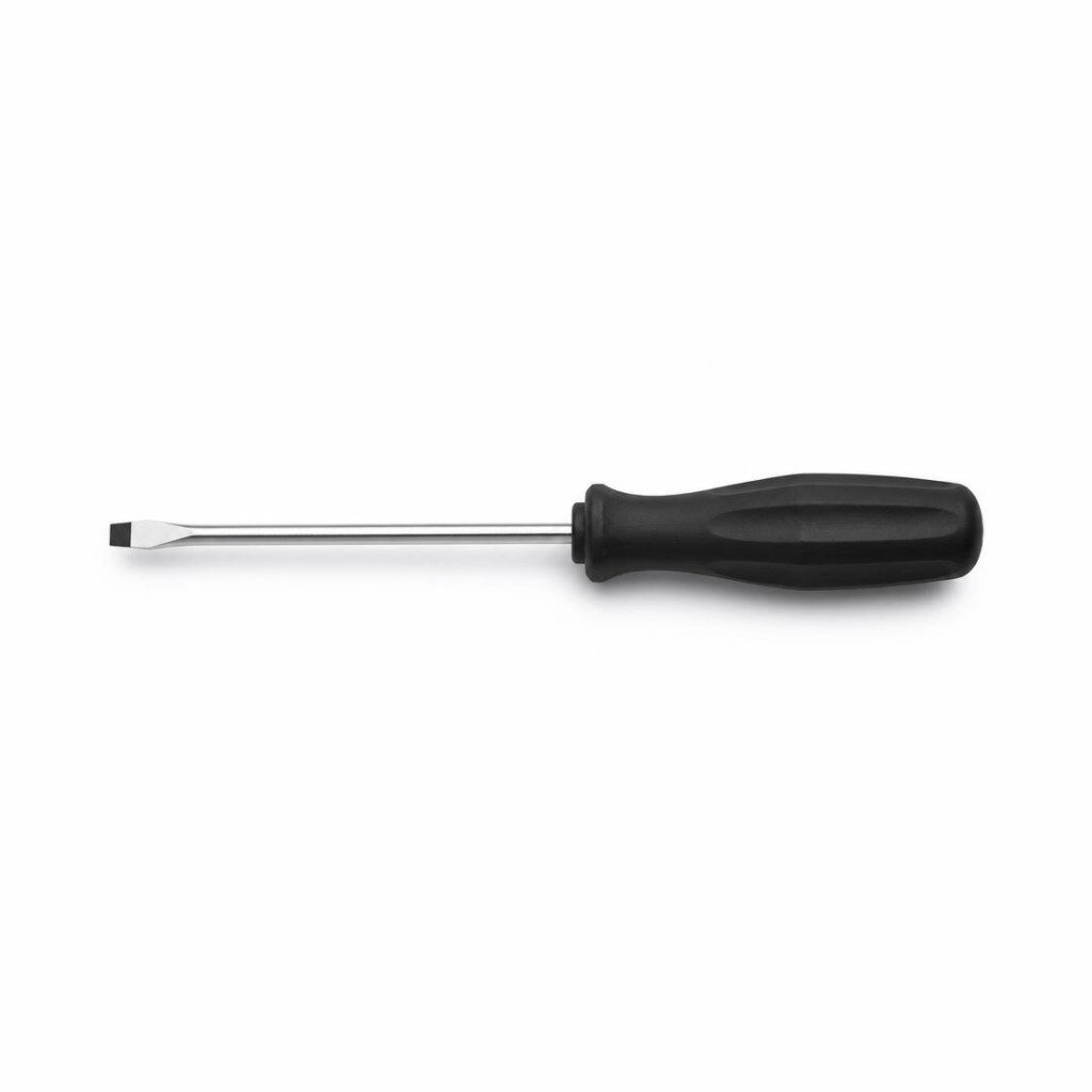 SANTONI 4" X 6MM (-) RUBBER HANDLE SCREWDRIVER