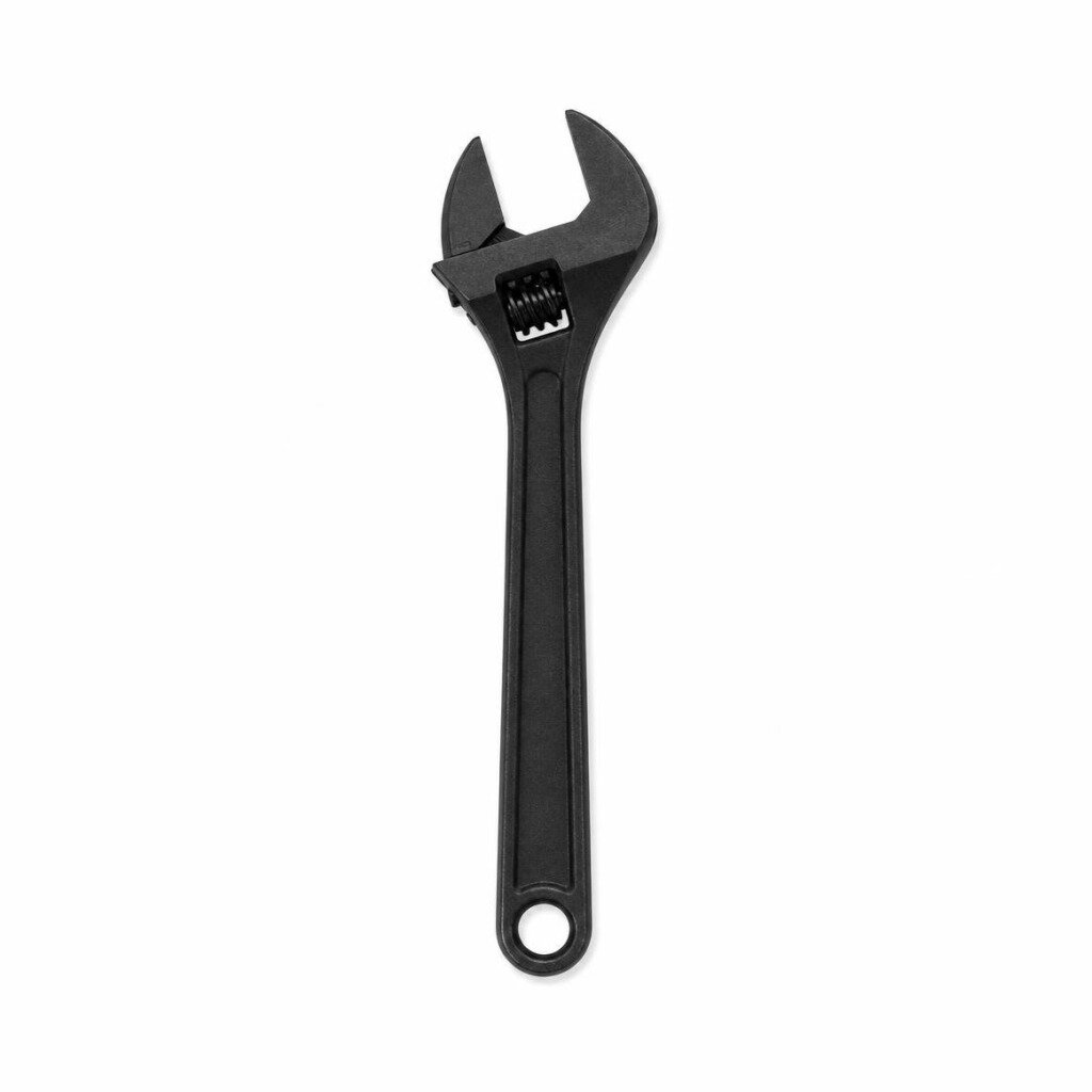 E-MAX SNELL 8" BLACK ADJUSTABLE WRENCH
