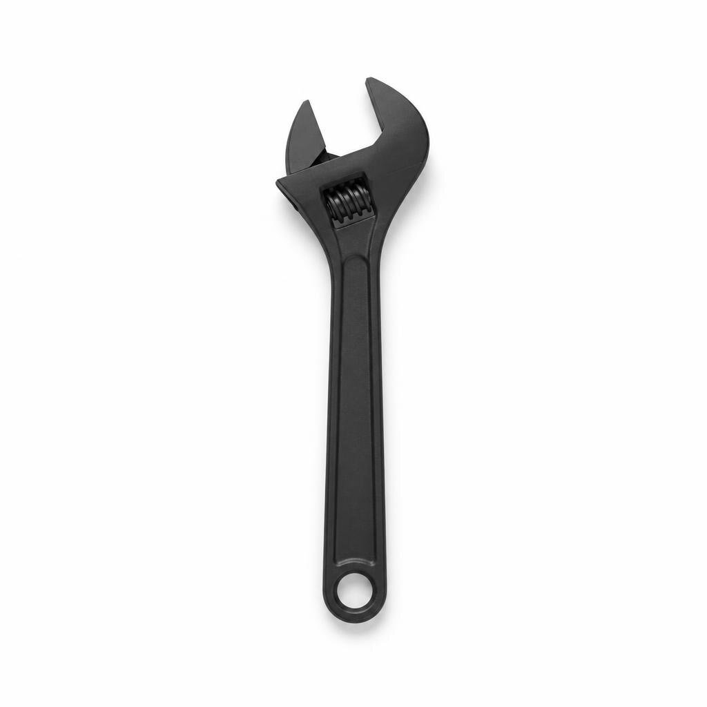 E-MAX SNELL 10" BLACK ADJUSTABLE WRENCH
