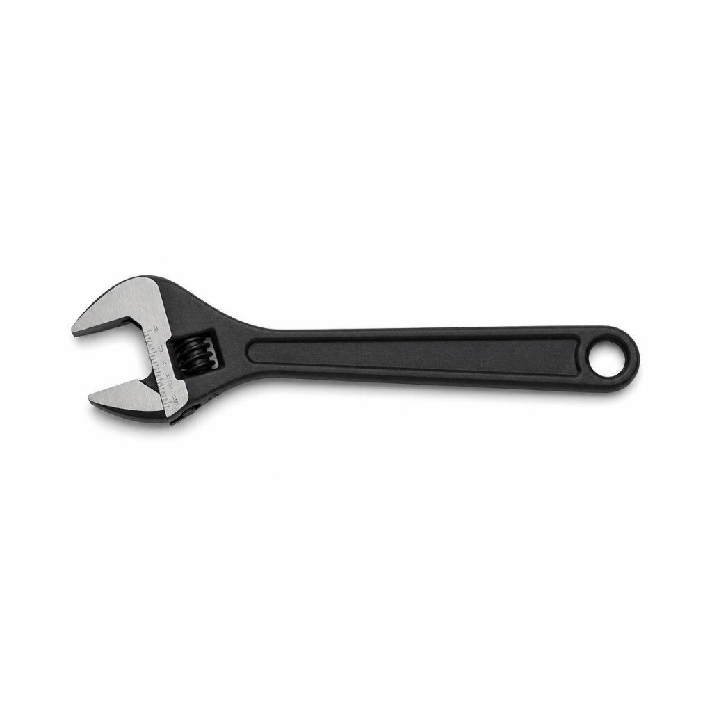 E-MAX SNELL 12" BLACK ADJUSTABLE WRENCH