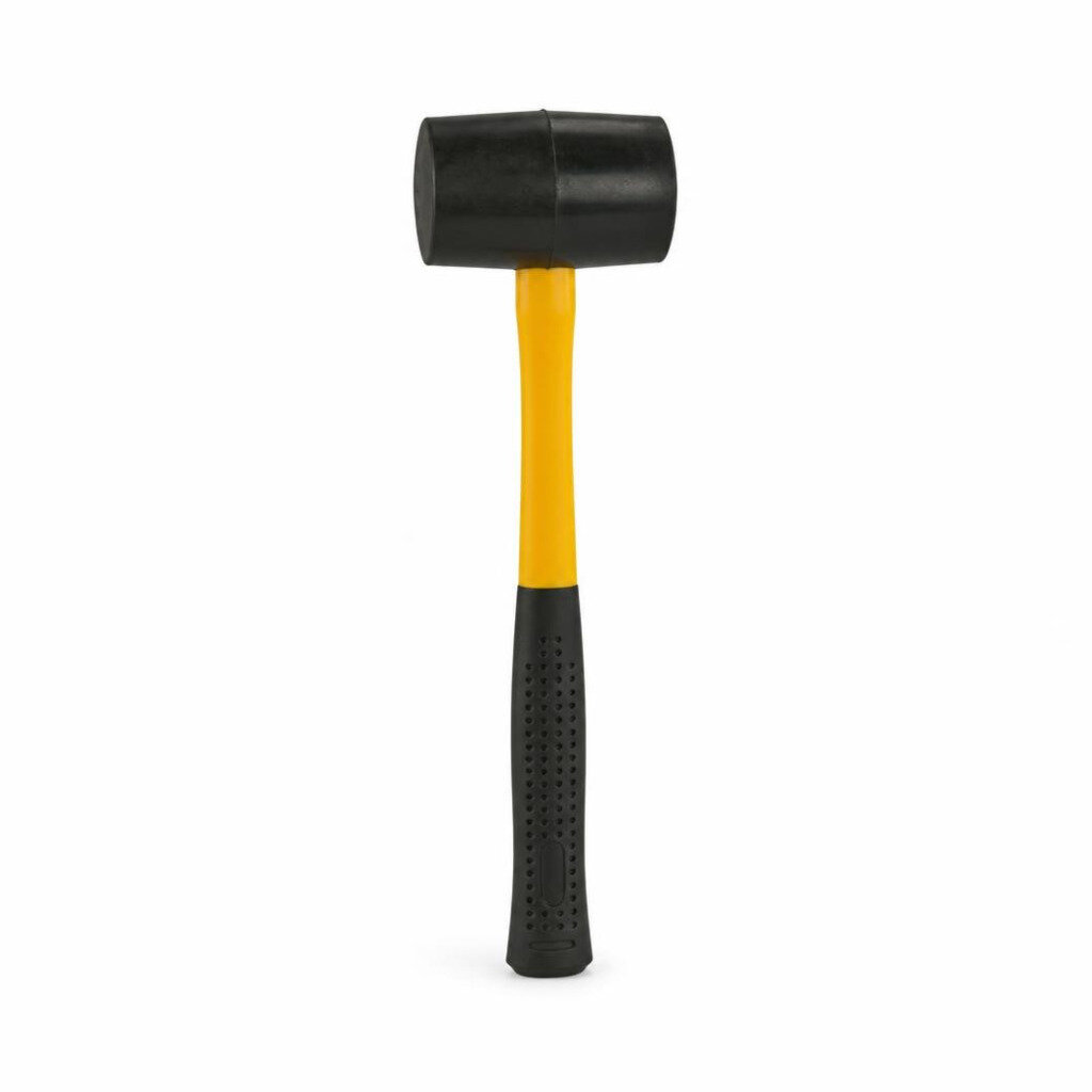 CRESTONE 16OZ RUBBER MALLET FIBRE HANDLE