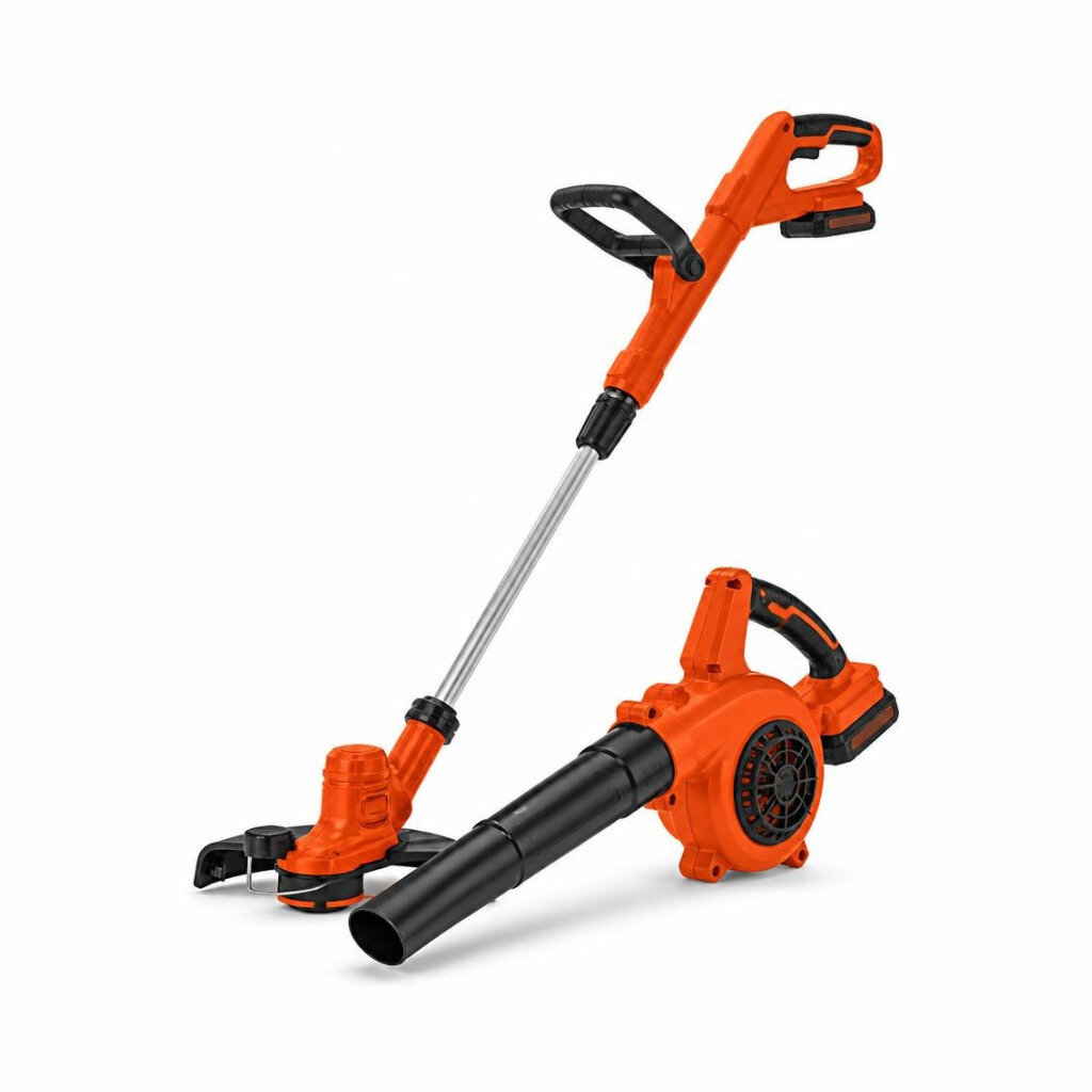 BLACK DECKER GWC1820PCF-B1 + GL350 20V MAX BLOWER & TRIMMER COMBO SET