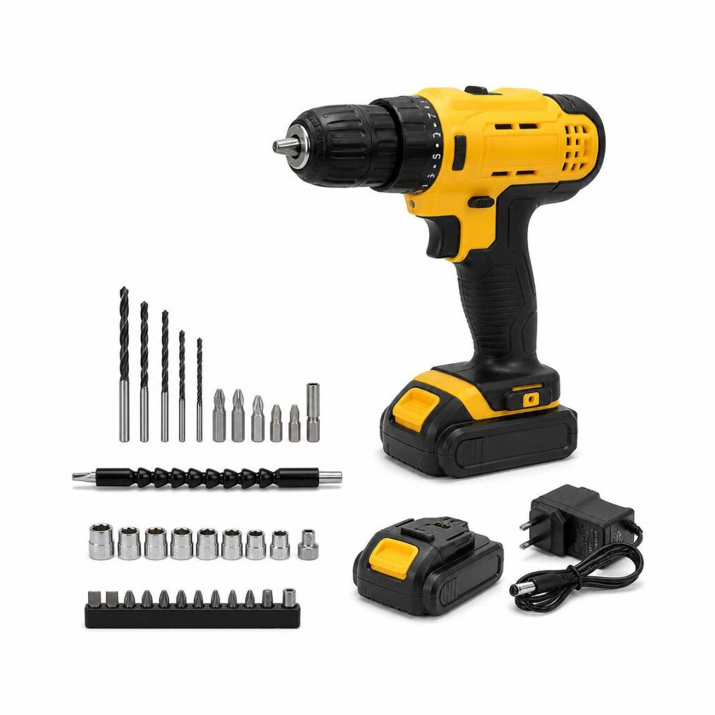 NJSTAR 3/8" 12V CORDLESS IMPACT DRILL KIT SET