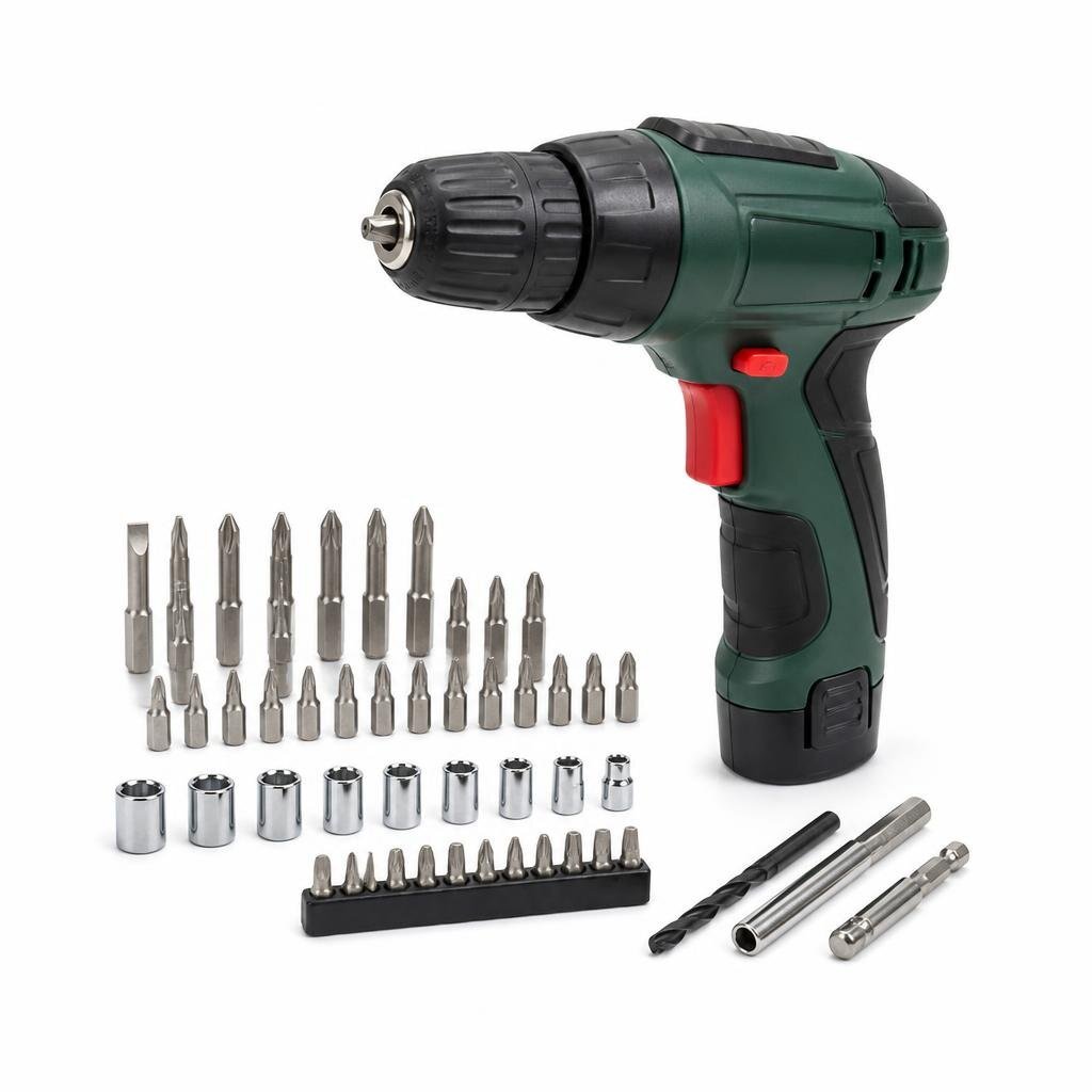 47PCS 12V CORDLESS SCREWDRIVER DRILL