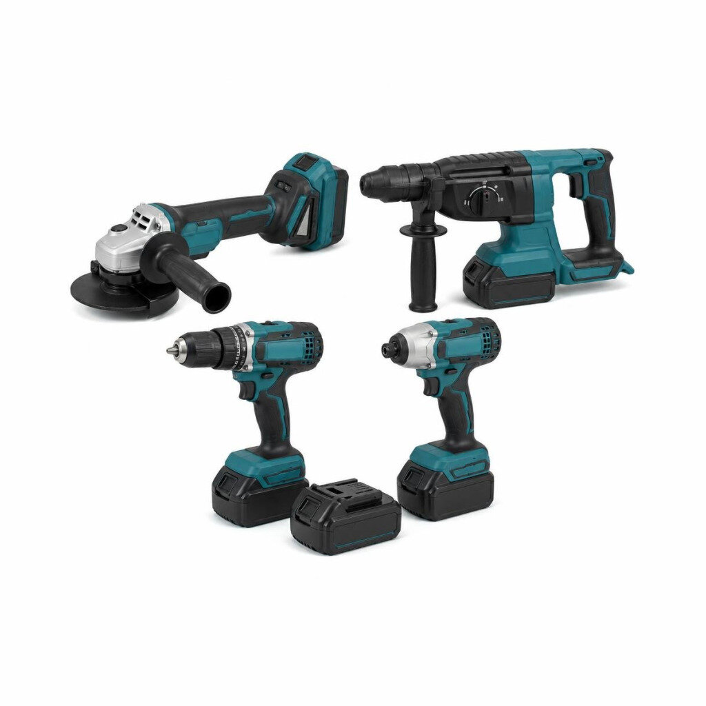 ETARO 4IN1 CORDLESS COMBO SET (4.0AH/3PCS) (ANGLE GRENDER/ROTARY HAMMER/IMPACT DRILL/DRIVER)