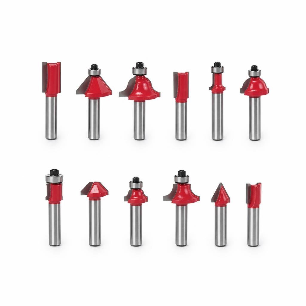 M-AKAIDO AK12RBS 12PCS ROUTER BIT