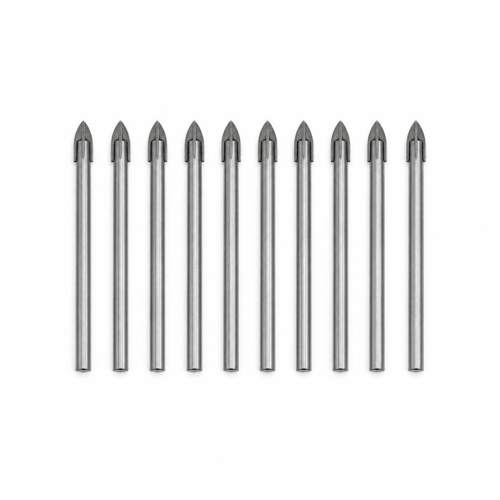 NIETZ 6MM CARBIDE TIPPED CROSS TIP GLASS BIT - 565-21-060 (10PCS/CASE)