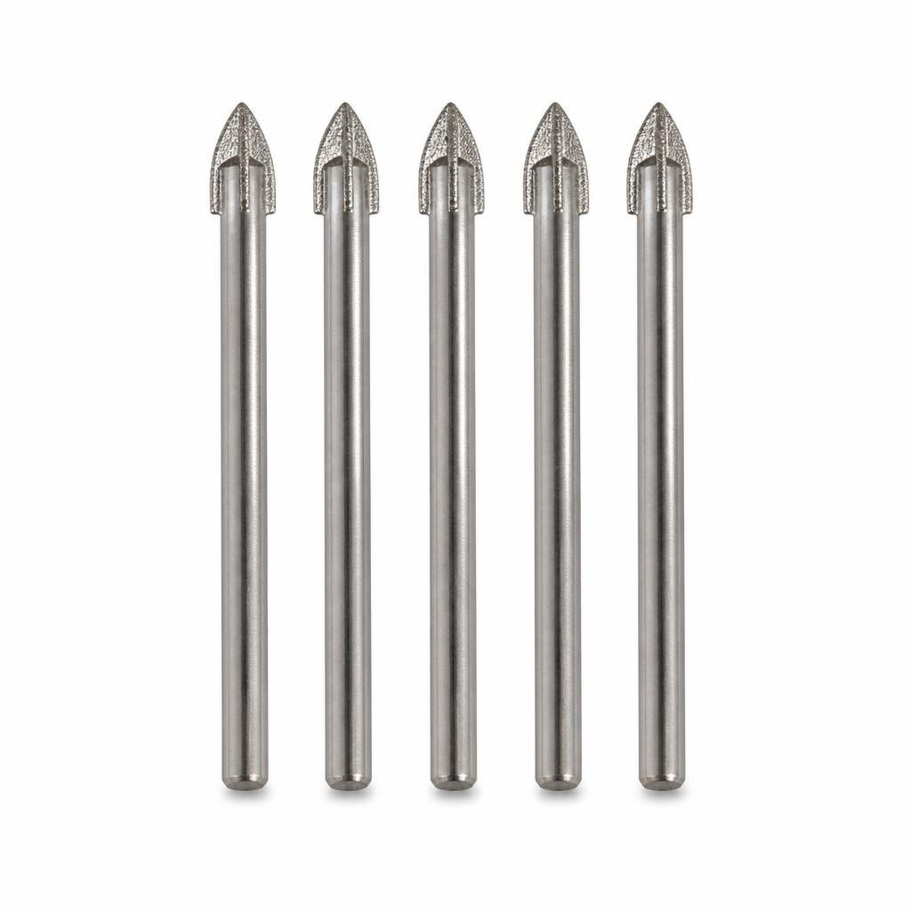 NIETZ 8MM CARBIDE TIPPED CROSS TIP GLASS BIT - 565-21-080 (5PCS/CASE)