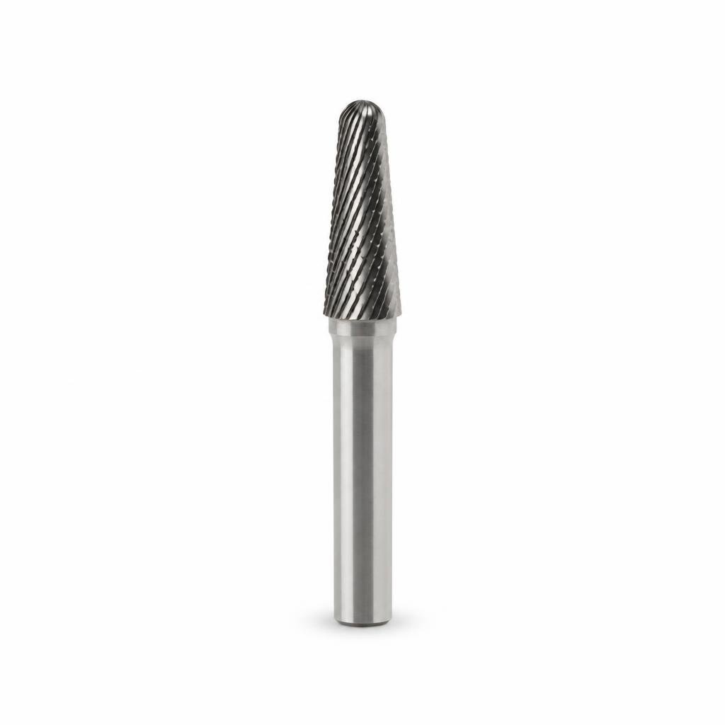 NIETZ 08 X 22 X 6 X 68 BALL NOSE CONE TAPPER RADIUS DOUBLE CUT - 560-2L-0822
