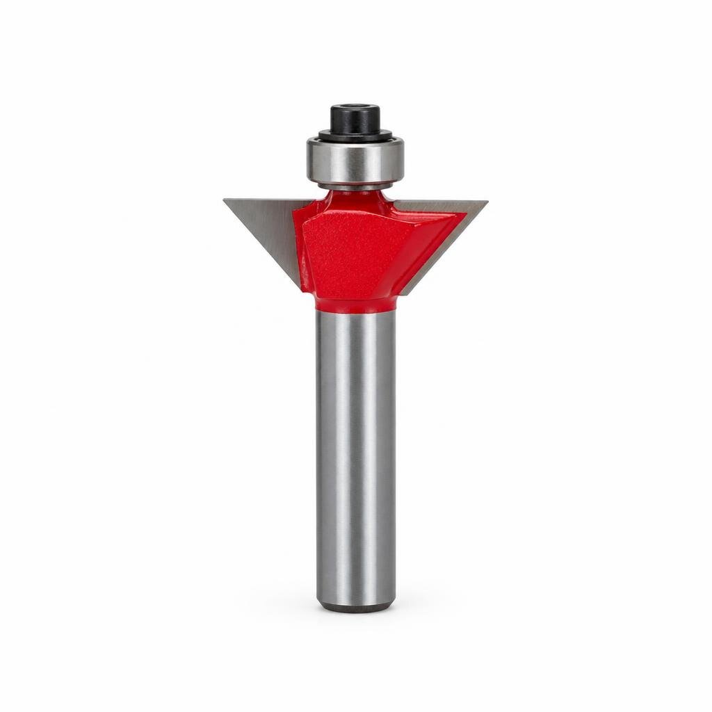 ZHIWEI V GROOVING 1/4" X 8MM ROUTER BIT
