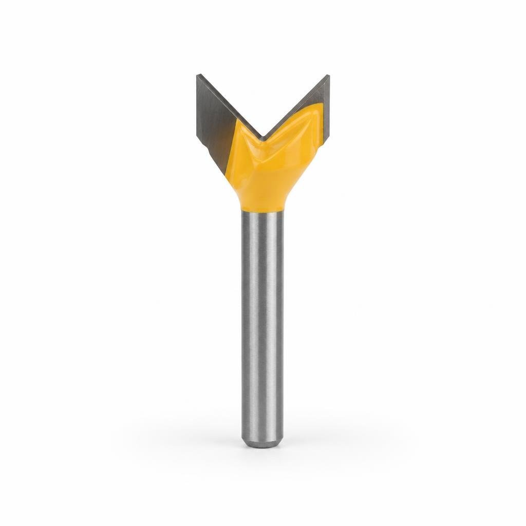 ZHIWEI V GROOVING 1/4" X 10MM ROUTER BIT