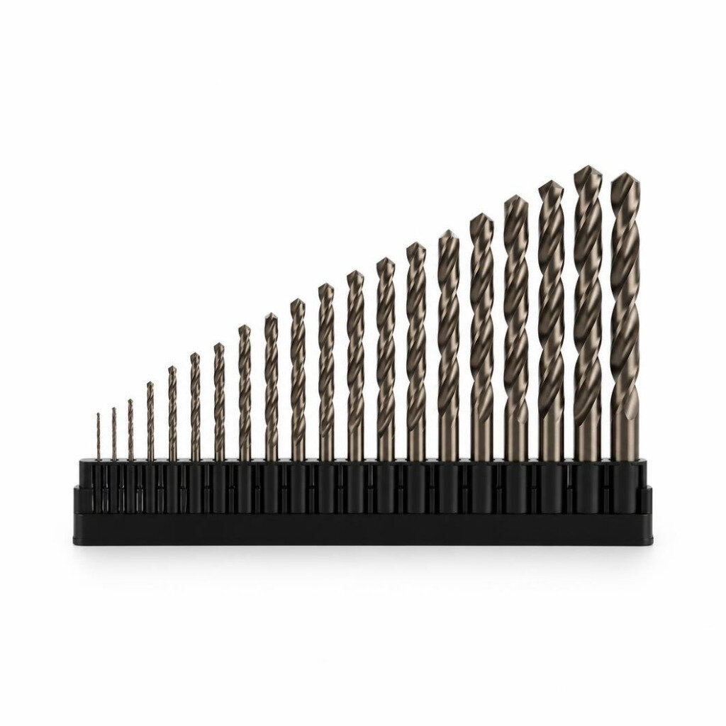 ZHIWEI 19PCS 1.0MM-10.0MM HSS DRILL BIT SET