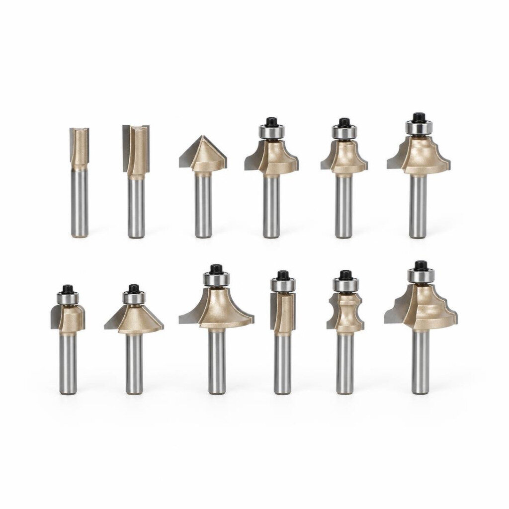 SRI MAJU 1/2" 12PCS ROUTER BIT SET