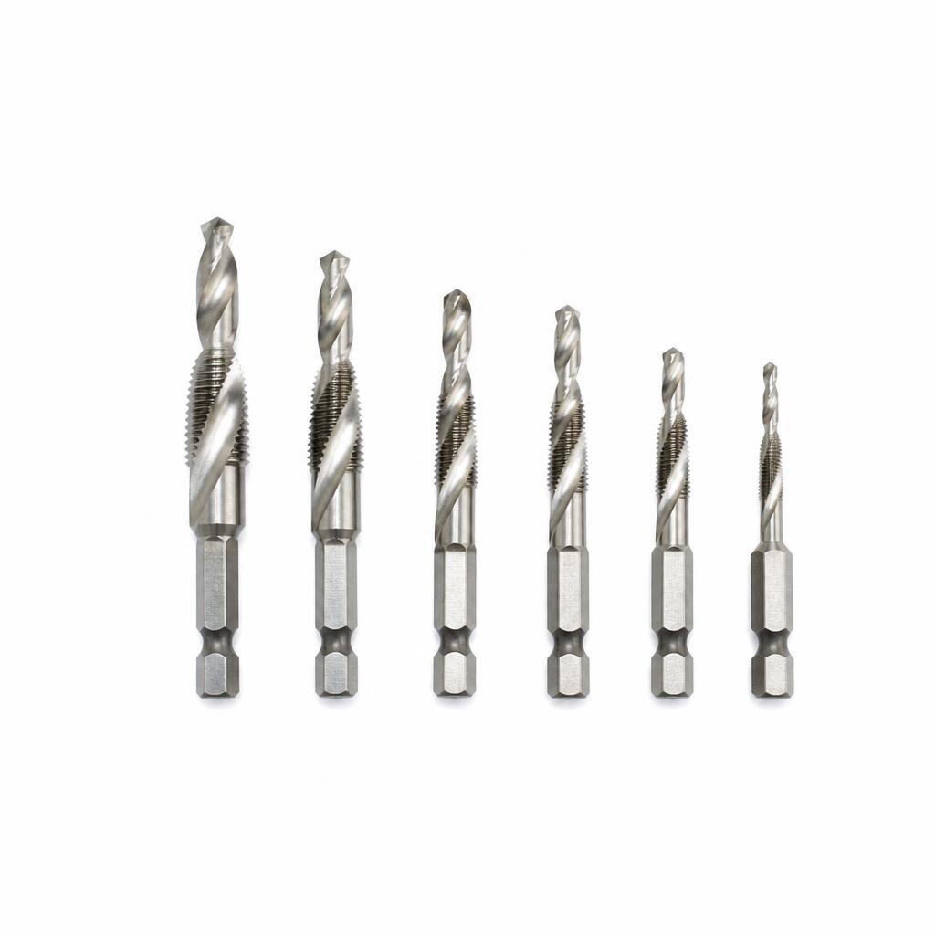 ZHIWEI 6542 6PCS S/STEEL TAP DRILL SET