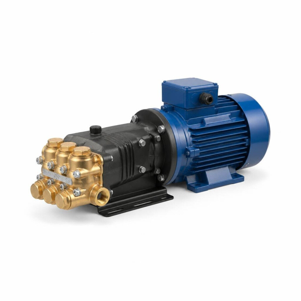 PLUNGER PUMP HEAD - 3HP ELECTRIC INDUCTION MOTOR