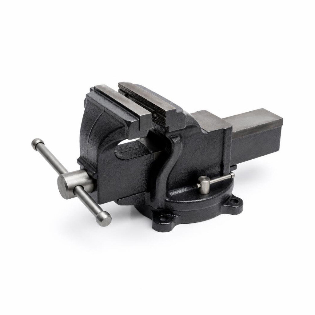 STANLEY 8" CAST STEEL BENCH VISE