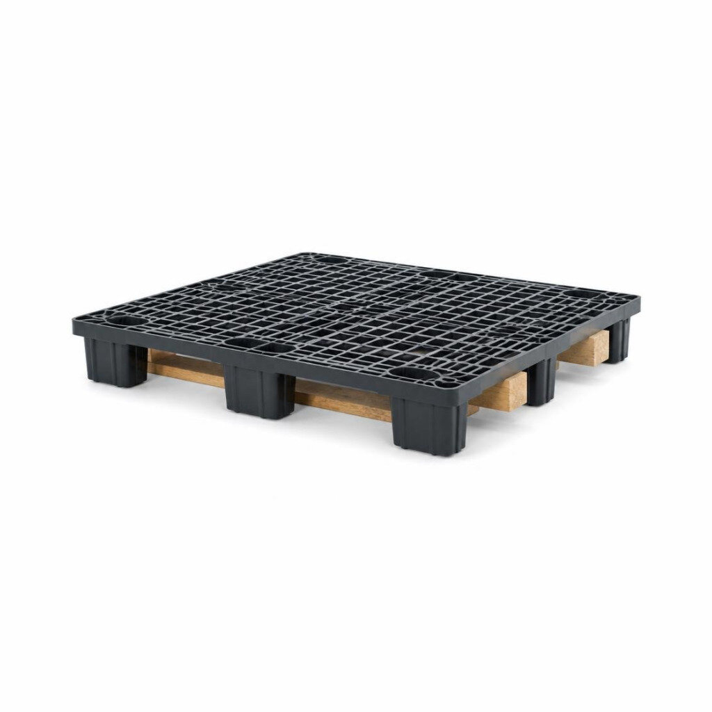4FT X 4FT X 4FT TIMBER PALLET BASE (PLASTIC BODY)