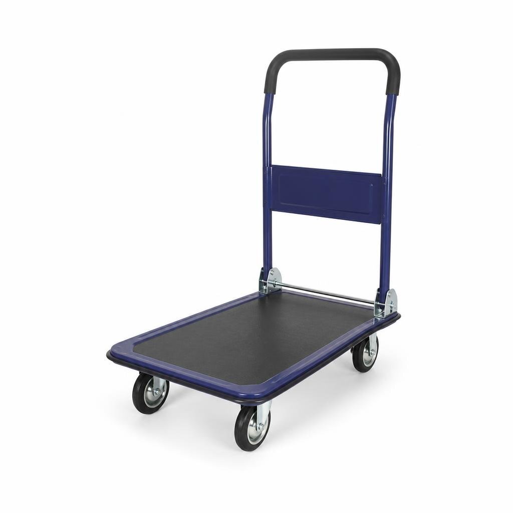 300KG FOUR WHEEL STEEL HAND TRUCK - EVA HANDLE