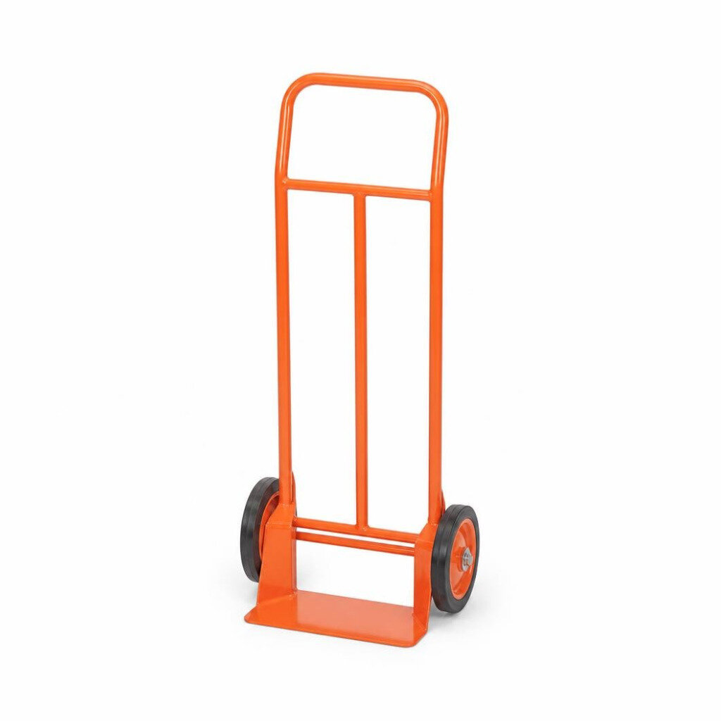 8" 1700 EXTENTION HAND TROLLEY (ORANGE) - SOLID