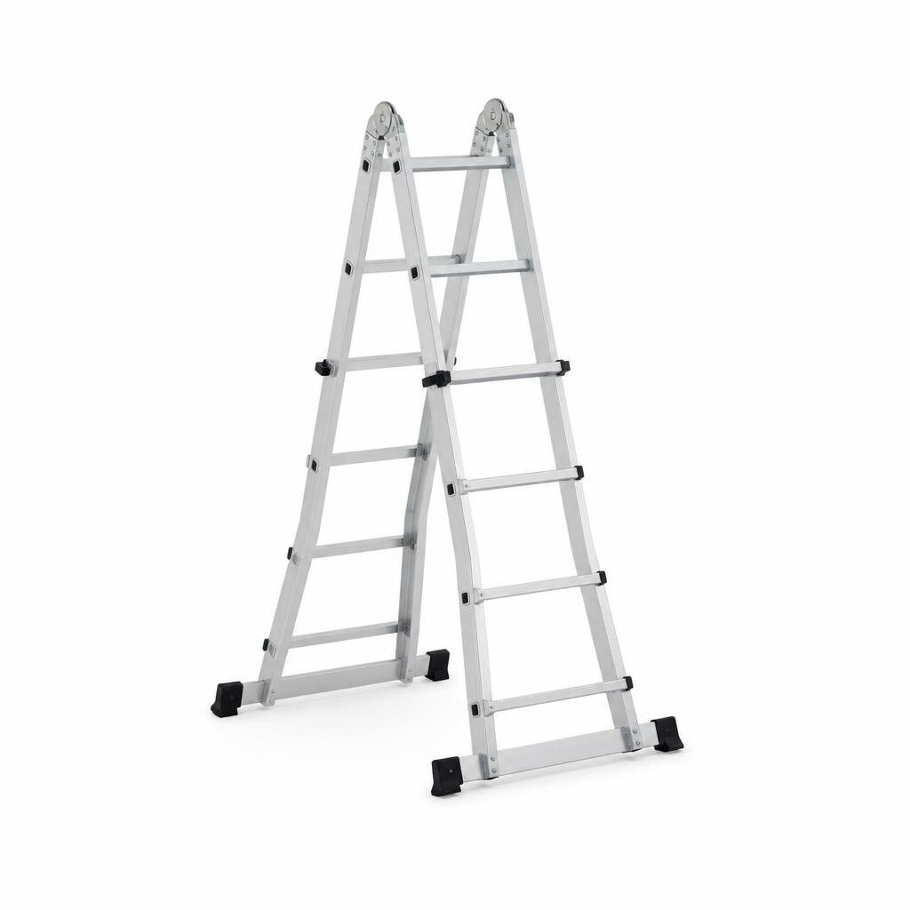 E-MAX DANMI 7STEP D/SIDED HEAVY DUTY ALUMINIUM LADDER