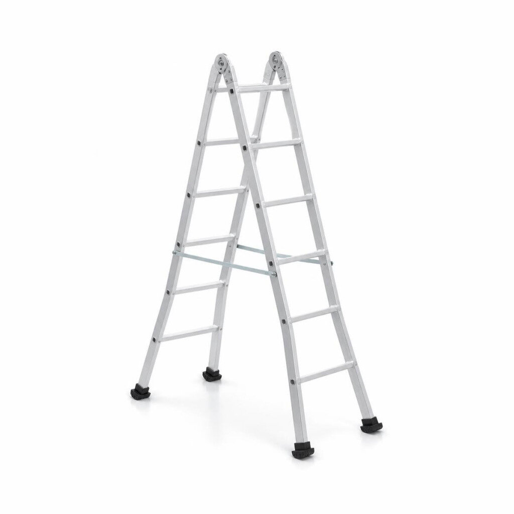 E-MAX DANMI 14STEP D/SIDED HEAVY DUTY ALUMINIUM LADDER