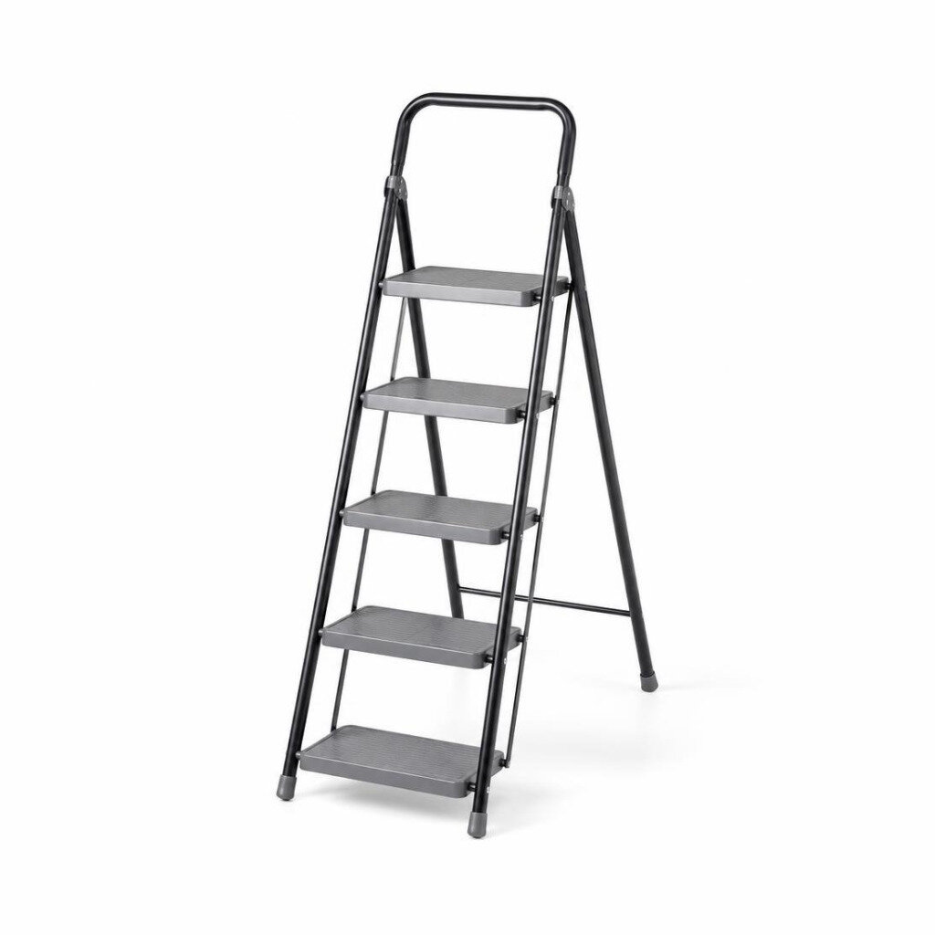 STRONG 5STEP HEAVY DUTY METAL PLATFORM LADDER