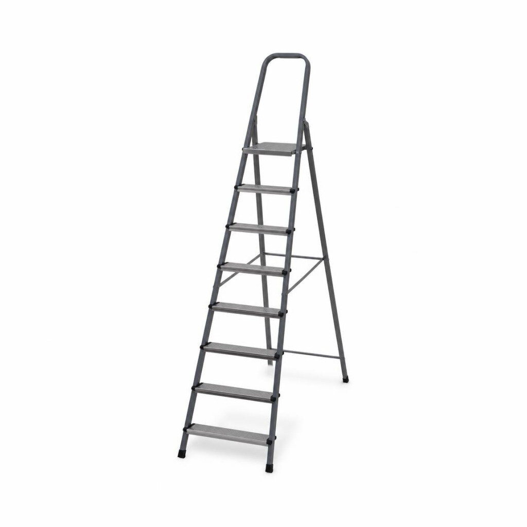 STRONG 8STEP HEAVY DUTY METAL PLATFORM LADDER