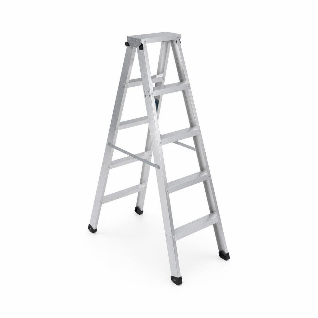 B.I. CARE 3D-MD-7 MEDIUM DUTY DOUBLE SIDED ALUMINIUM LADDER (175CM HEIGHT)