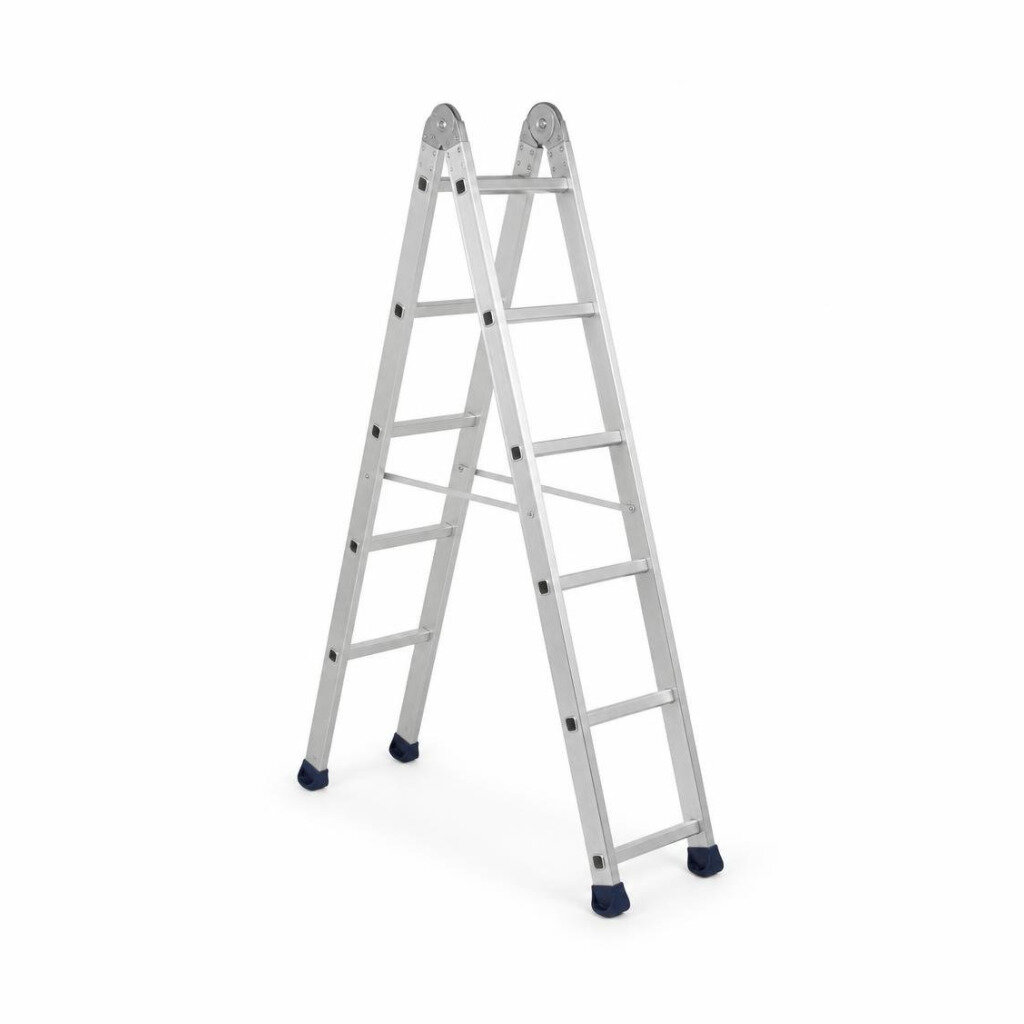 B.I. CARE 3D-MD-9 MEDIUM DUTY DOUBLE SIDED ALUMINIUM LADDER (225CM HEIGHT)