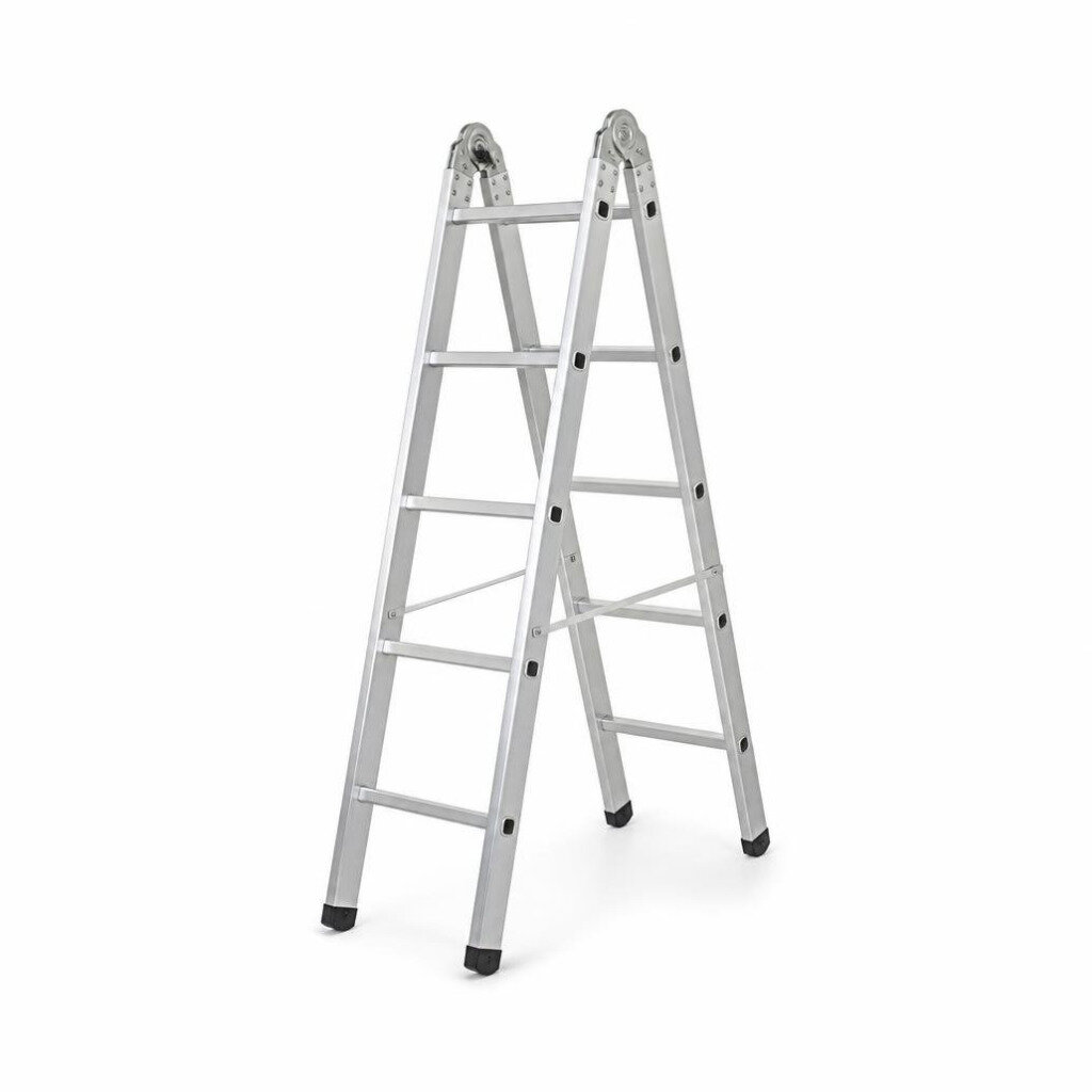 B.I. CARE 3D-HD-5 HEAVY DUTY DOUBLE SIDED ALUMINIUM LADDER