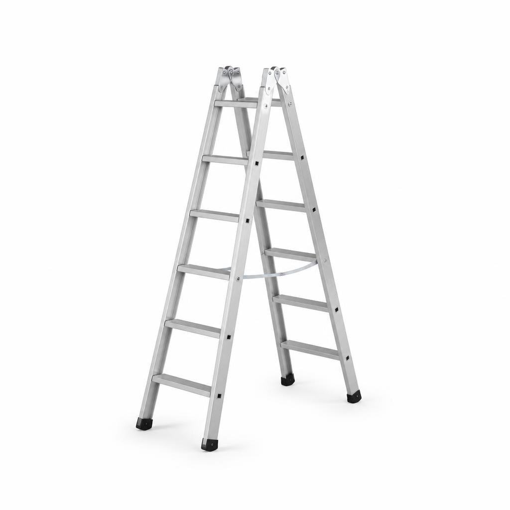B.I. CARE 3D-HD-6 HEAVY DUTY DOUBLE SIDED ALUMINIUM LADDER