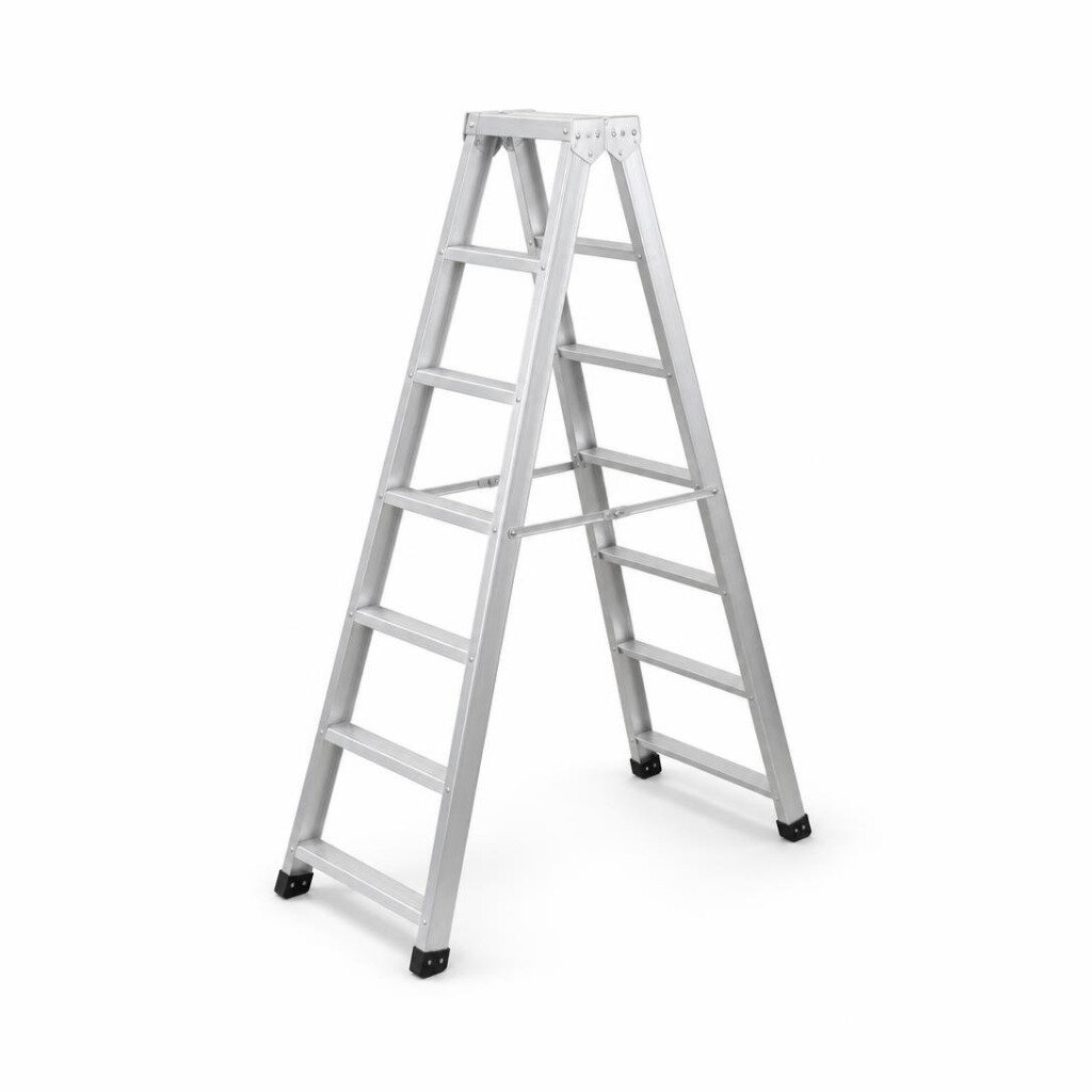 B.I. CARE 3D-HD-7 HEAVY DUTY DOUBLE SIDED ALUMINIUM LADDER