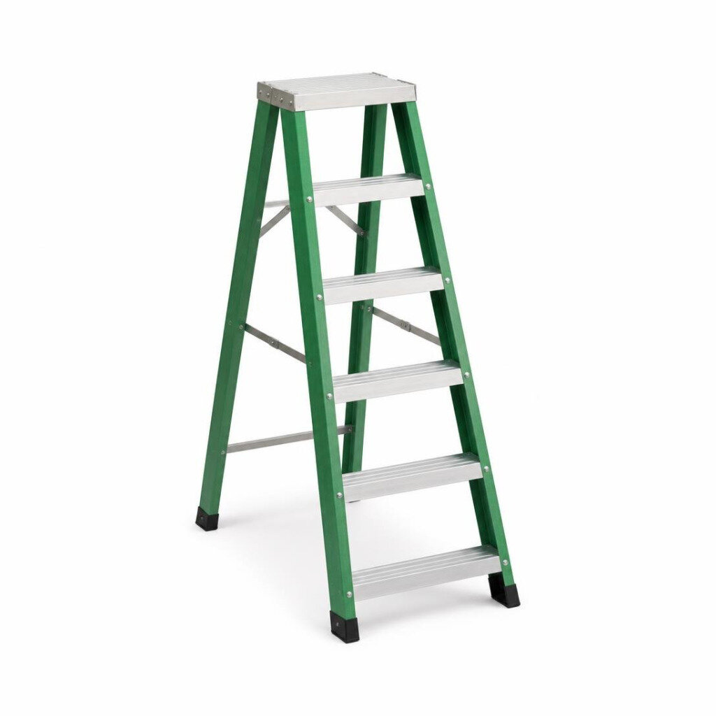 3D-FGP-7 FIBERGLASS STEP PLATFORM LADDER