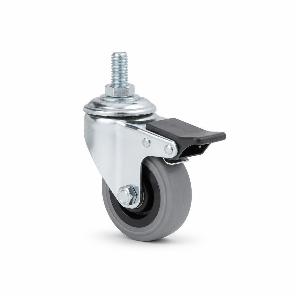 G21LBT075TPU 3" MEDIUM DUTY BRAKE WHEEL - BEARING