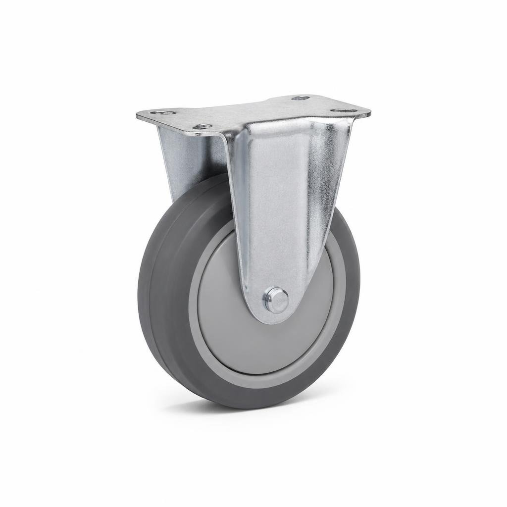 P61M 5" M/DUTY GREY TPR CASTOR RIGID