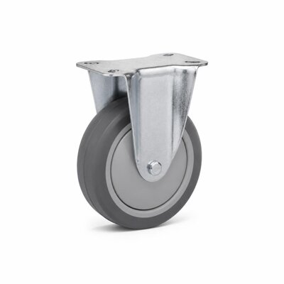 P61M 5" M/DUTY GREY TPR CASTOR RIGID