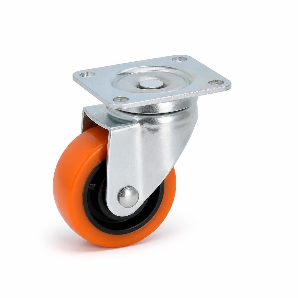 P80M 3" M/DUTY ORANGE TPP CASTOR SWIVEL