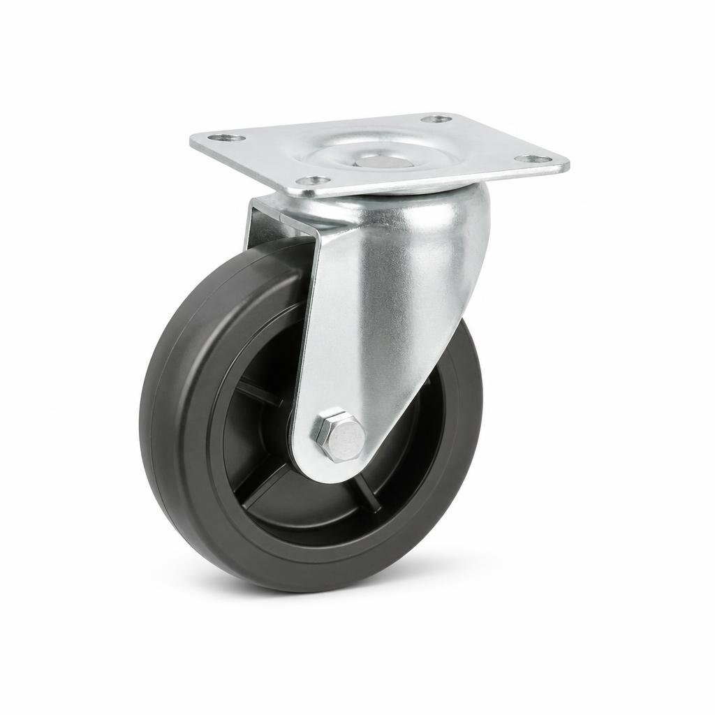 P23H 5" H/DUTY POLYPROPYLENE CASTOR SWIVEL