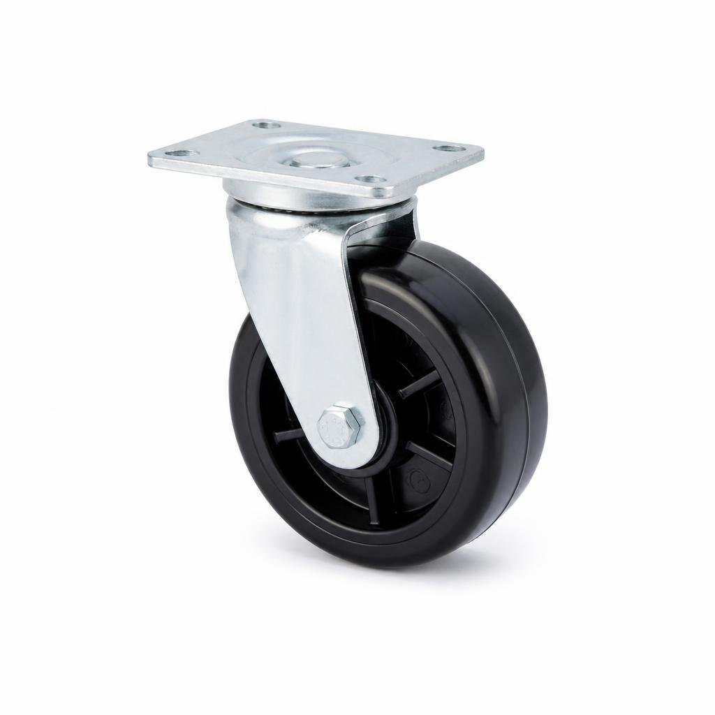 P23H 6" H/DUTY POLYPROPYLENE CASTOR SWIVEL