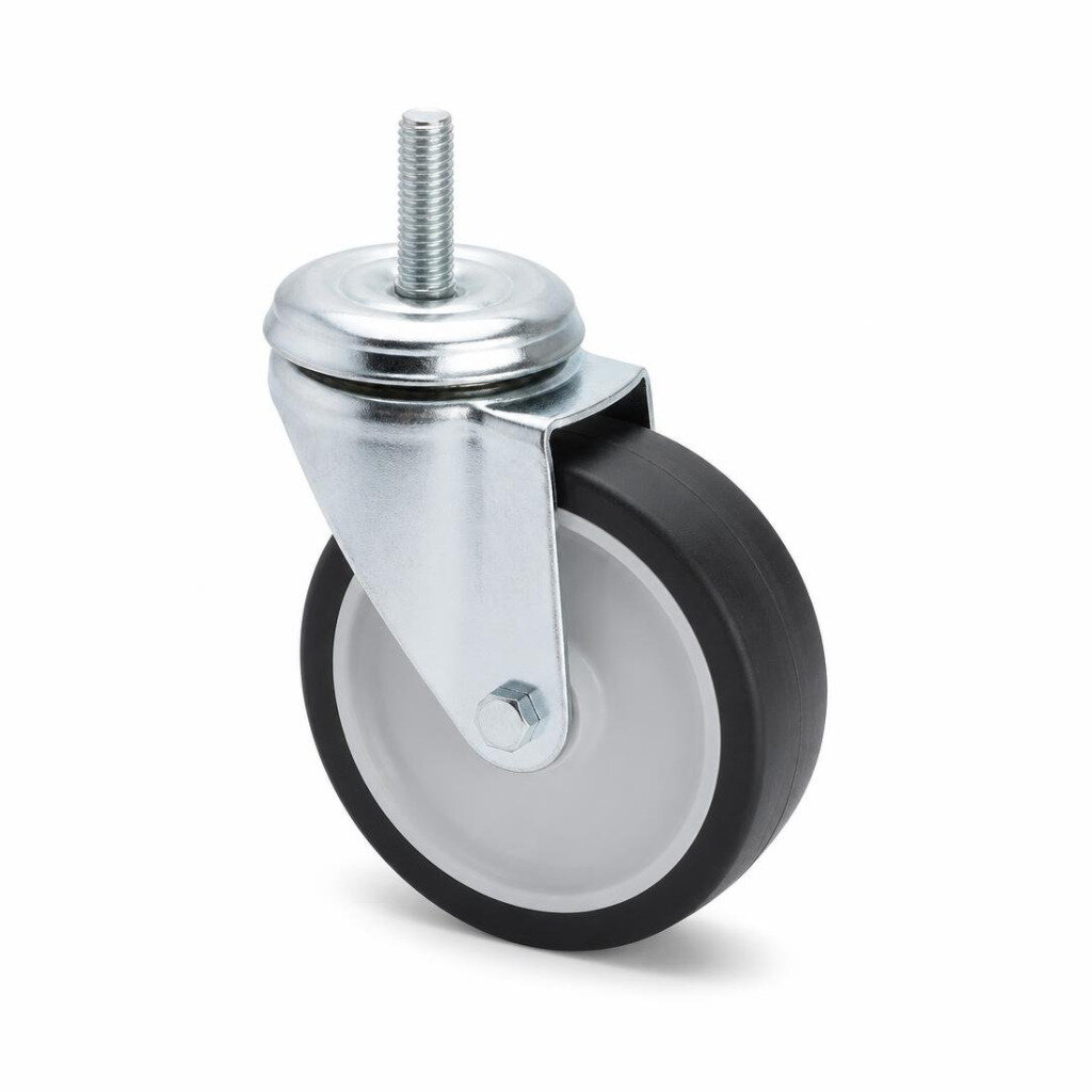 P23H 8" H/DUTY POLYPROPYLENE CASTOR SWIVEL