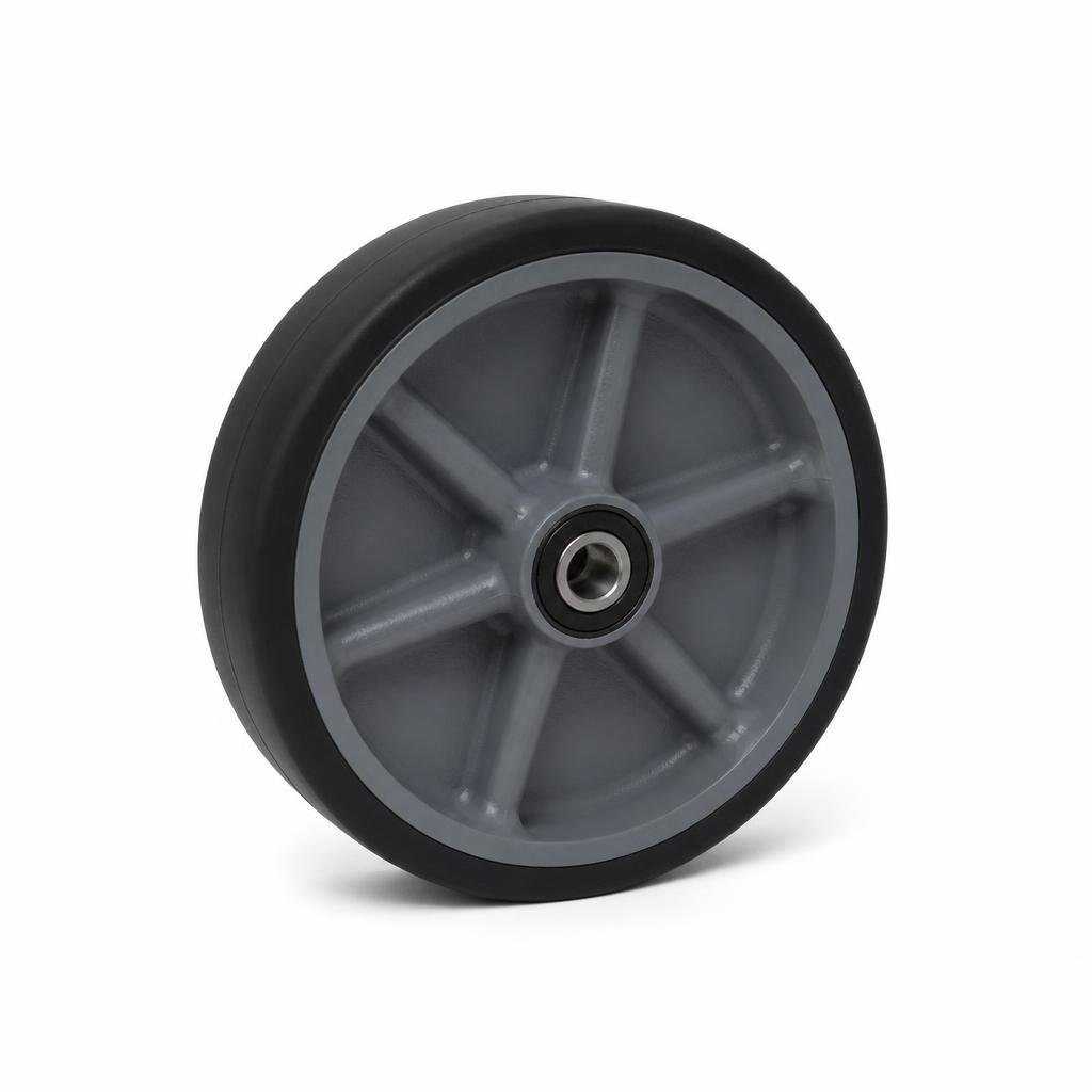 8" HEAVY DUTY POLYPROPYLENE CASTOR WHEEL ONLY